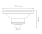 Preview: AR111 NITRO  LED Strahler  15W  GU10  240V  45°  2700K